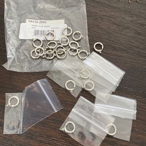 Silver Nasty Gal Hair Clip Rings